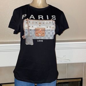 Shirt 👚✨✨✨embroidered with stones 🖤🖤